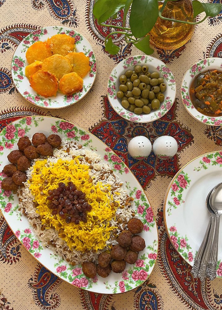 دستور پخت عدس پلو با گوشت قلقلی با برنج معطر گیلان